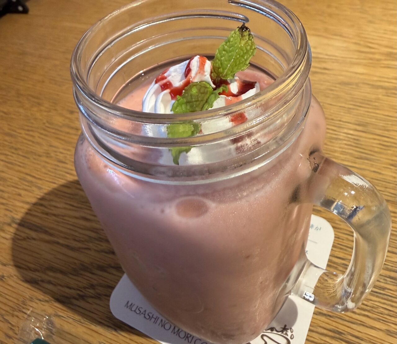 いちごバナナスムージー。